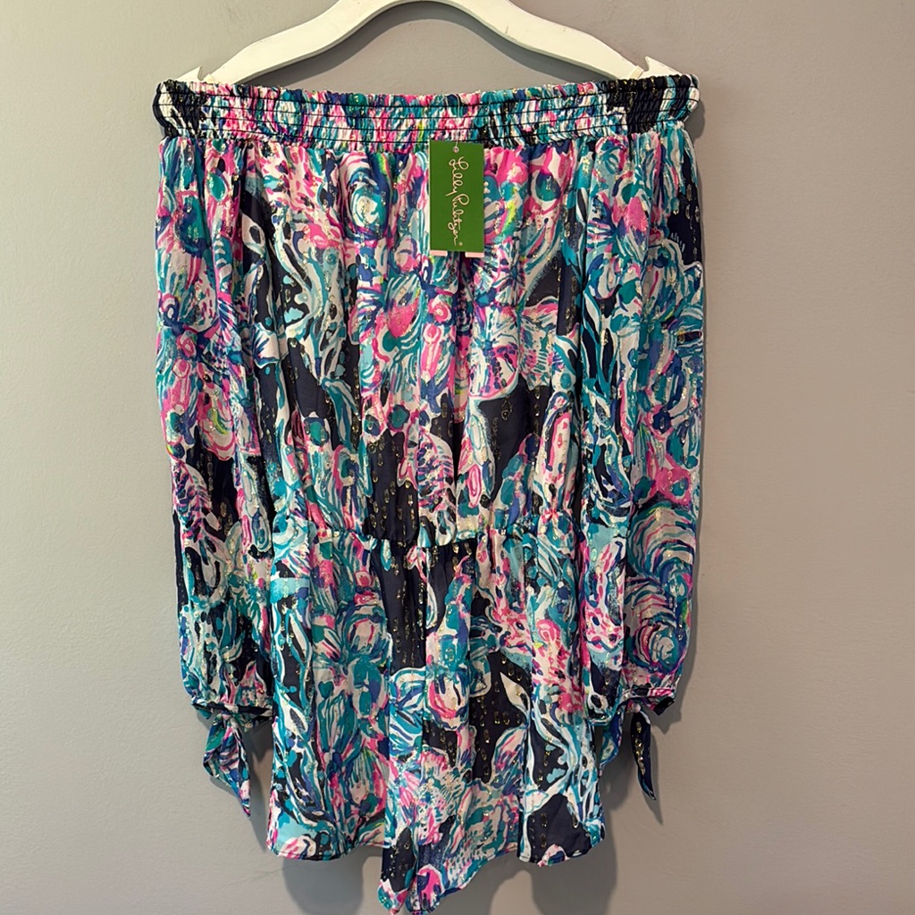 Lilly Pulitzer Off-Shoulder Romper